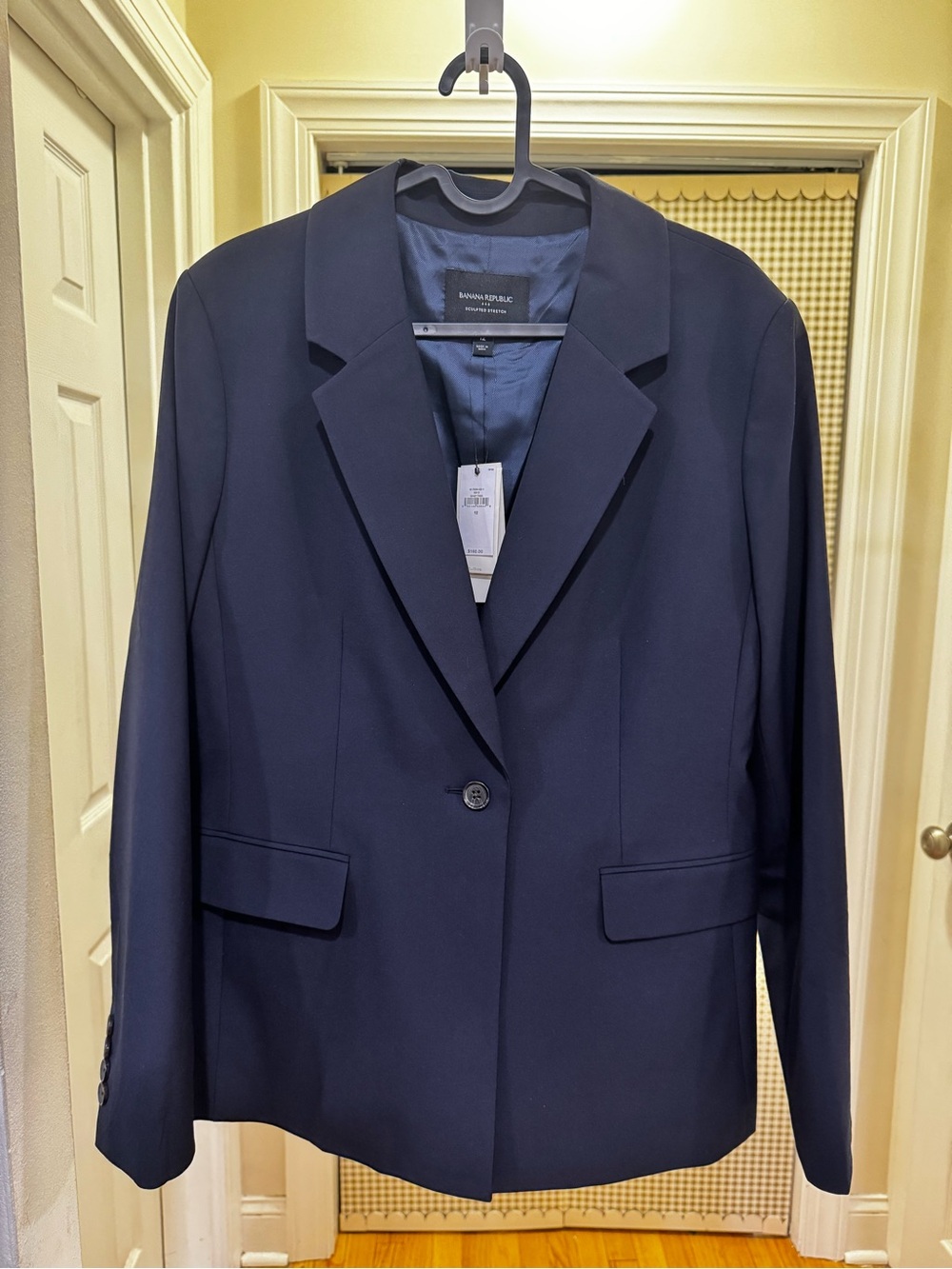 Banana Republic Dark Navy One-Button Blazer